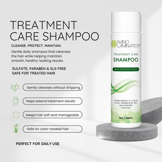 Nano Lamination Treatment Care Shampoo sulfate, paraben and SLS free for treated hair
