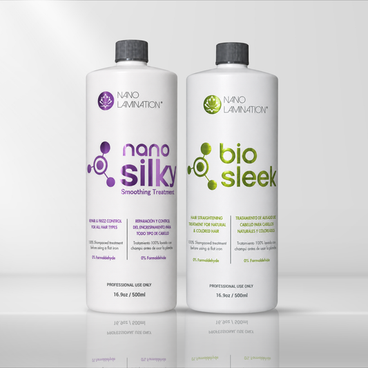 Bio Sleek + Nano Silky Pro Straightening Treatment for Bleached Hair